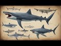 Top 10 Largest Prehistoric Sharks Ever Discovered | Size Comparison