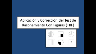 Aplicación y Corrección del TRF