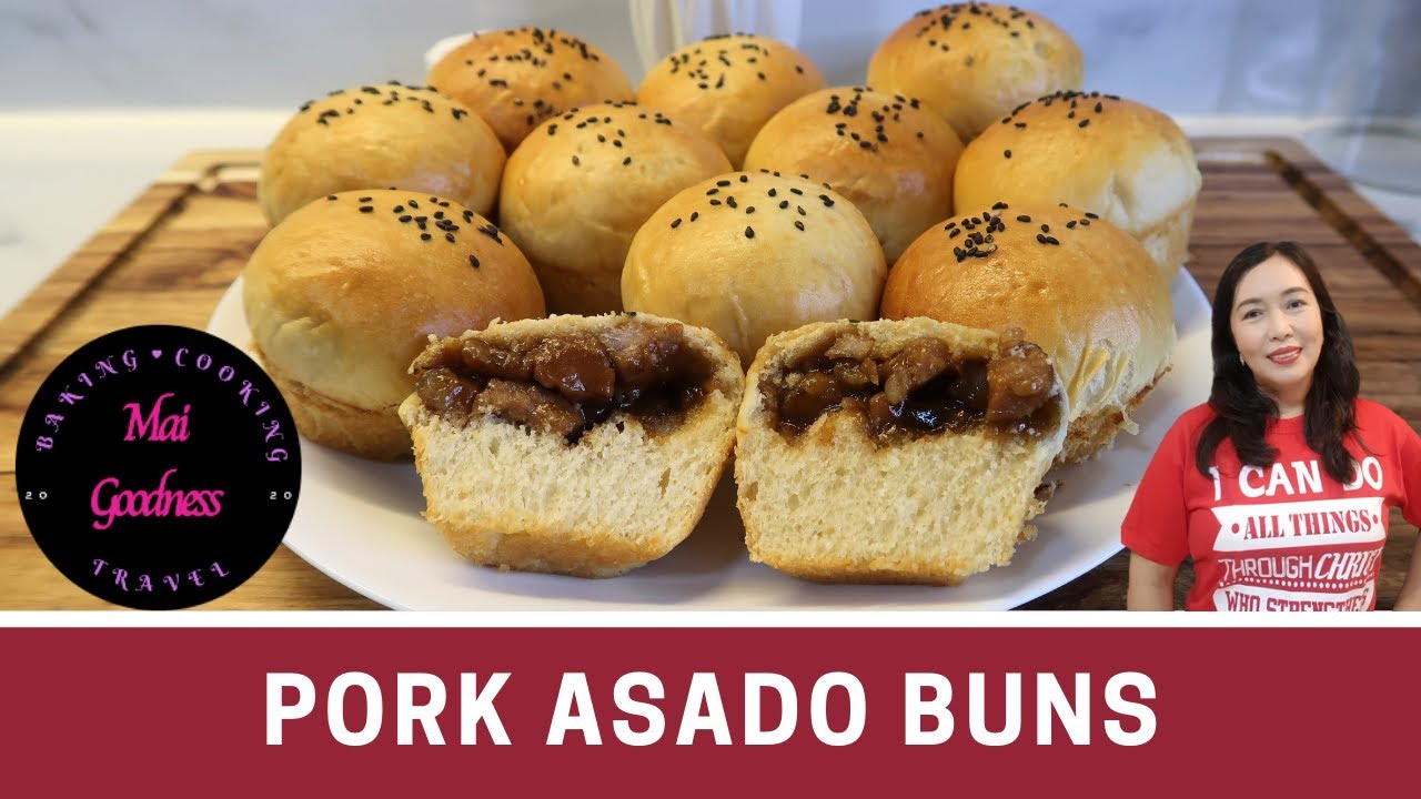 Pork Asado Buns by Mai Goodness Using Home made Bread Improver YouTube