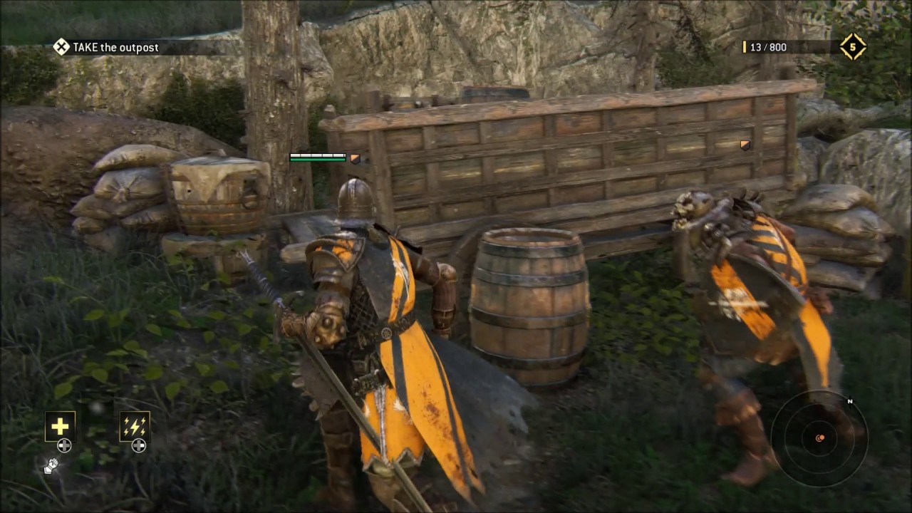 For Honor the Warden Moveset Use Moves Take the Outpost YouTube