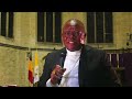 Confrence du cardinal fridolin ambongo archevque de kinshasa  bruxelles