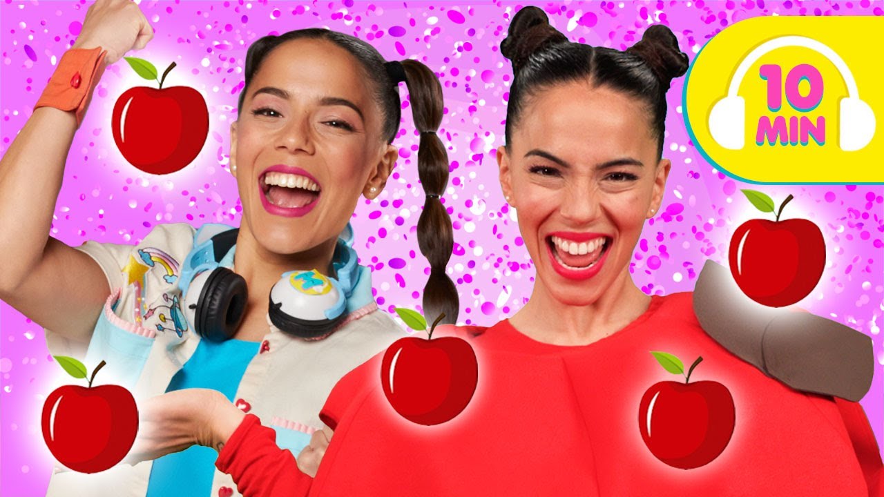 🍎 Tengo Cinco Manzanas y Más Canciones Divertidas para Cantar y Bailar! 💚 | Nika y Matsu