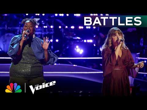 Amanda and Julia Sing DREAMY “Can’t Help Falling in Love” Duet | The Voice Battles | NBC
