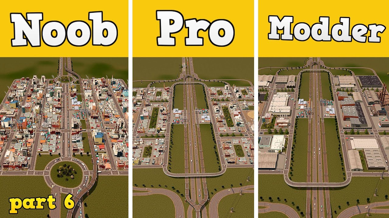 Noob Vs Pro Vs Modder Building The Perfect Industrial Area In Cities Skylines Youtube