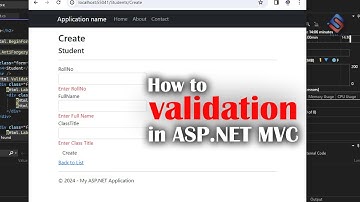 form validation in mvc asp net | form validation in mvc asp.net