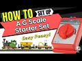 Lgb  how to setup a g scale model train set