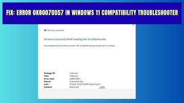 Fix Error 0x80070057 in Windows 11 Compatibility Troubleshooter