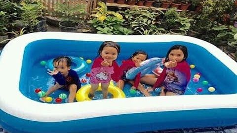 UNBOXING INFLATABLE POOL | SWIMMING WITH THE KIDS