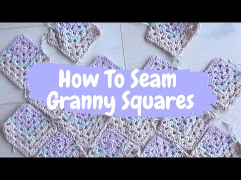 Slip Stitch Seam for Granny Squares - A Solid, Nearly Invisible Seam!