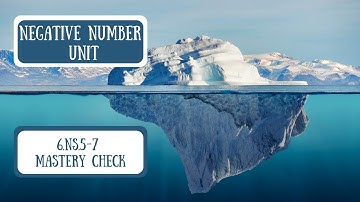 Negative Numbers Mastery Check - 6.NS.5 - 6.NS.6 - 6.NS.7