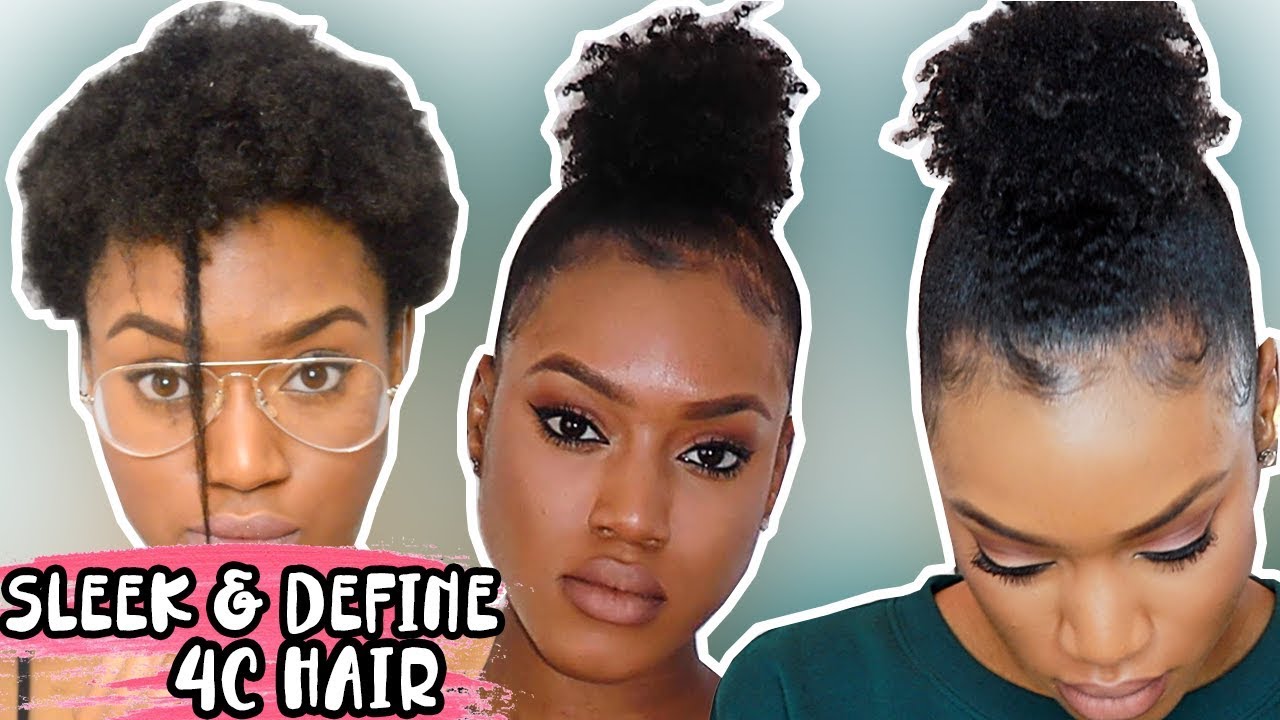 The Secret 4c Curly Bun On Short Natural Hair Stretch Define