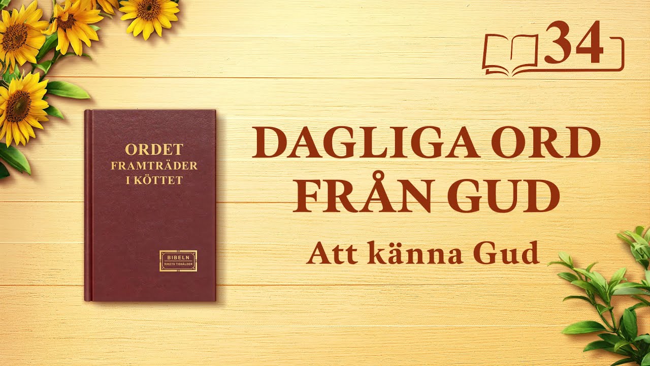 Dagliga ord från Gud | ”Guds verk, Guds sinnelag och Gud själv II” | Utdrag 34