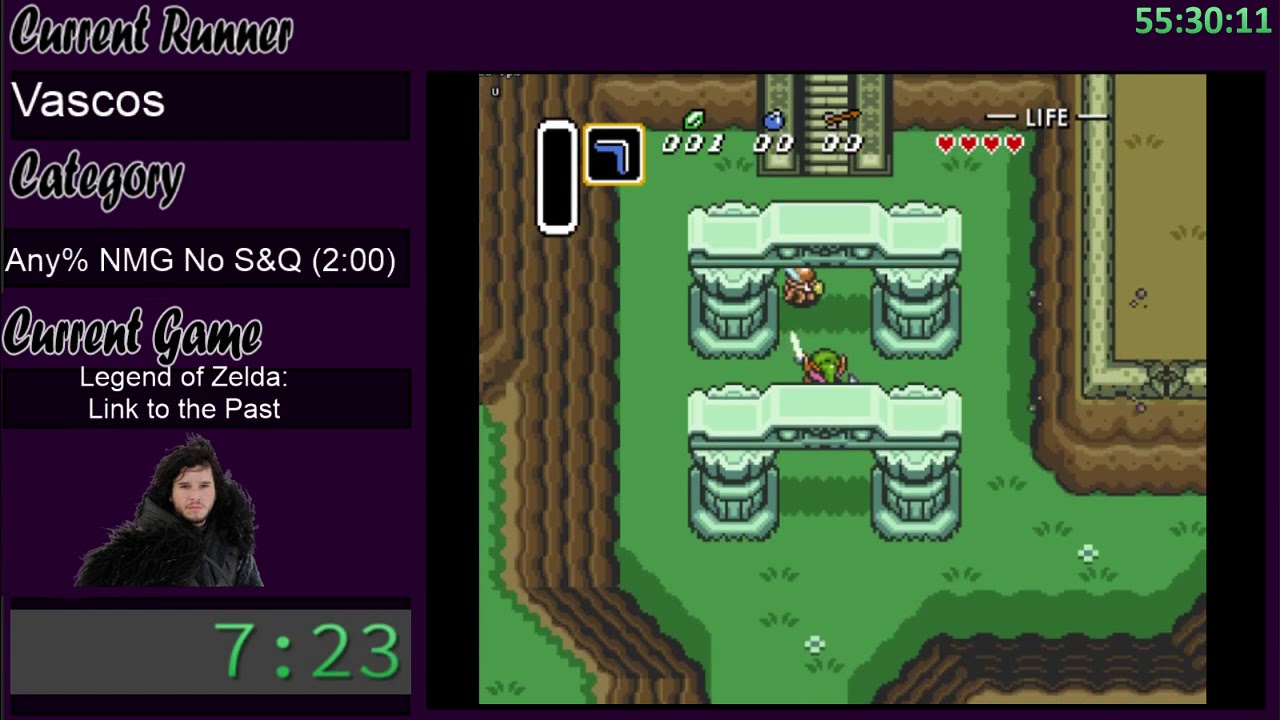 Jon Snow-a-thon - Legend of Zelda: Link to the Past - Any% NMG No S&Q by Vascos in 