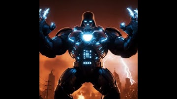 Darth Vader meets Iron Man Wolverine.  Let