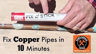 How to Fix a Pinhole Leak in a Copper Pipe -- by Home Repair Tutor