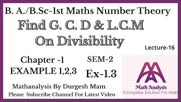 Exercise 1.3 Example Complete solution |Divisibility |Number theory & Trigonometry |B.A/B.Sc 2nd sem