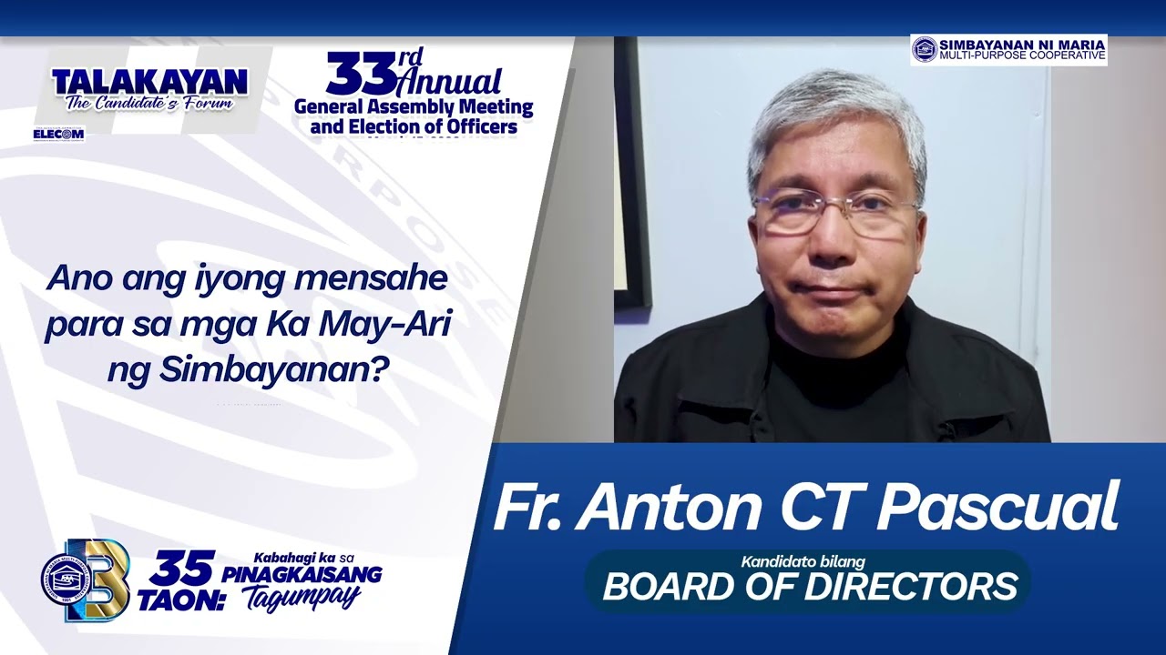 Alamin ang kasagutan ng mga Candidates sa ilang mahahalagang katanungan (BOARD OF DIRECTORS)