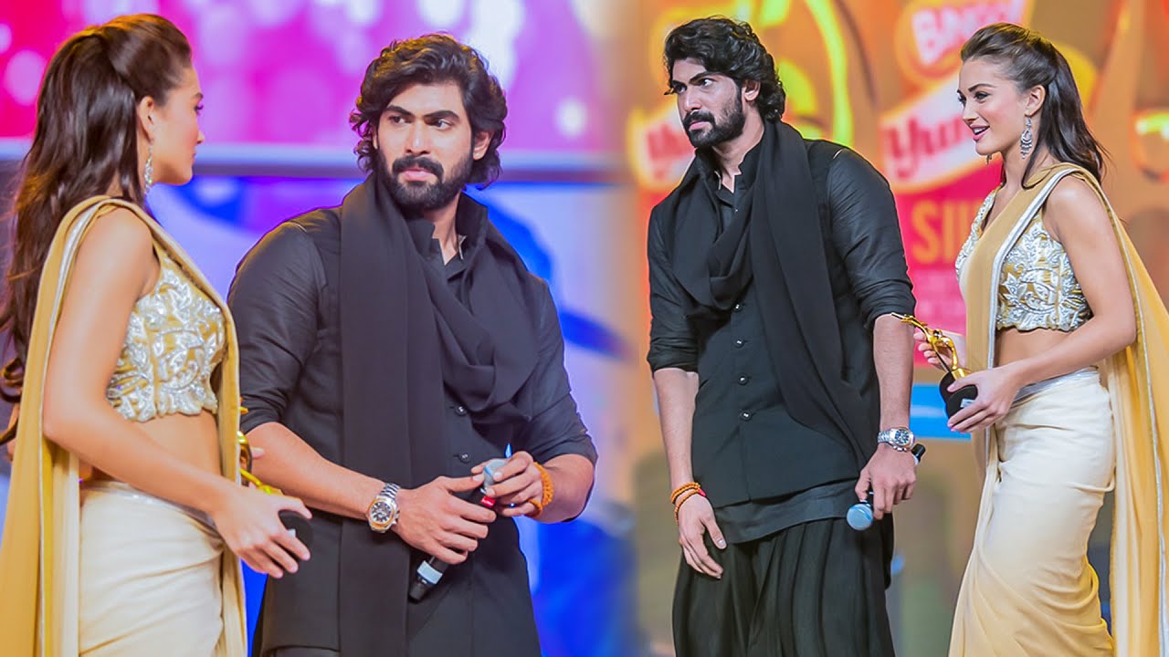 Gorgeous Amy Jackson And Rana Daggubati Looks Stunning On Stage