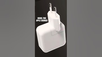 Modeling an Apple MacBook Charger #plasticity #plasticity3d #blender3d #applecharger #3dmodeling #3d