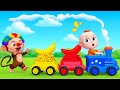 The Wheels on the Bus (バスのうた) | バスの車輪 | Train Song | 子供の歌メドレー | 赤ちゃんが喜ぶ歌 | 童謡 | PulkaCoco - 子どもの童謡