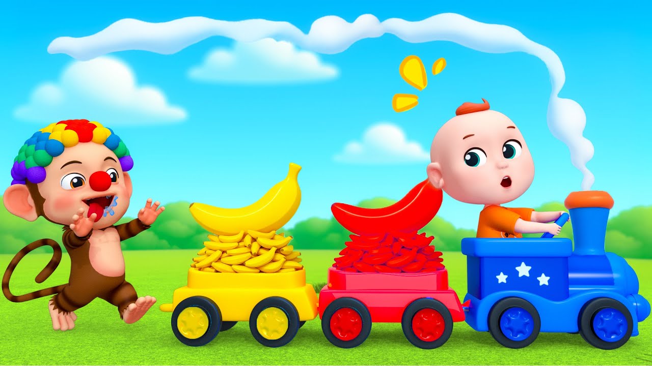 The Wheels on the Bus (バスのうた) | バスの車輪 | Train Song | 子供の歌メドレー | 赤ちゃんが喜ぶ歌 | 童謡 | PulkaCoco - 子どもの童謡