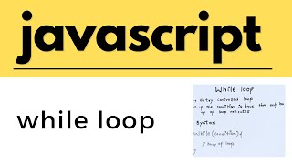 javascript tutorials for beginners | While loop in javascript