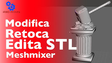 🤓Como EDITAR y modificar diferentes STL con Meshmixer 🧑‍💻crea tus propios diseños SIN saber modelar