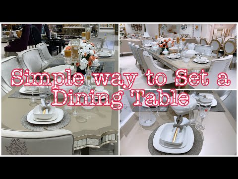 How to Set a Dining Table