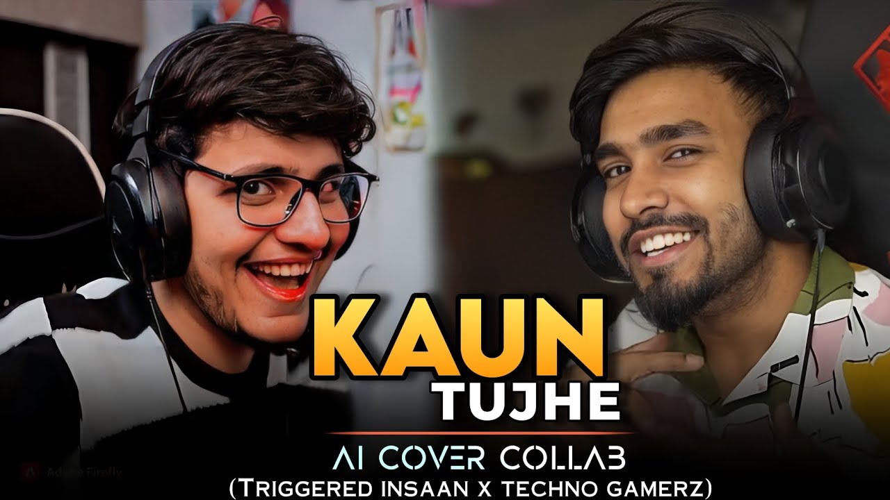 KAUN TUJHE | AI COVER COLLAB | TECHNO GAMERZ | TRIGGERED INSAAN | MUSIC BY SAGAR g