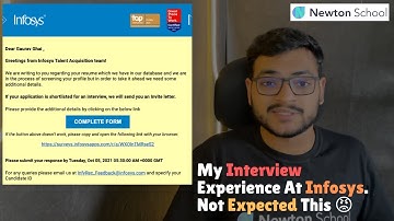 Watch This Before Applying At Infosys - My Interview Experience At Infosys | Not Expected This 😡