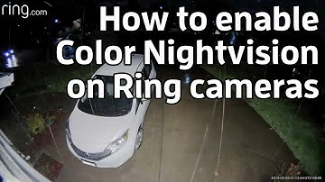 How to enable color nightvision on a Ring camera