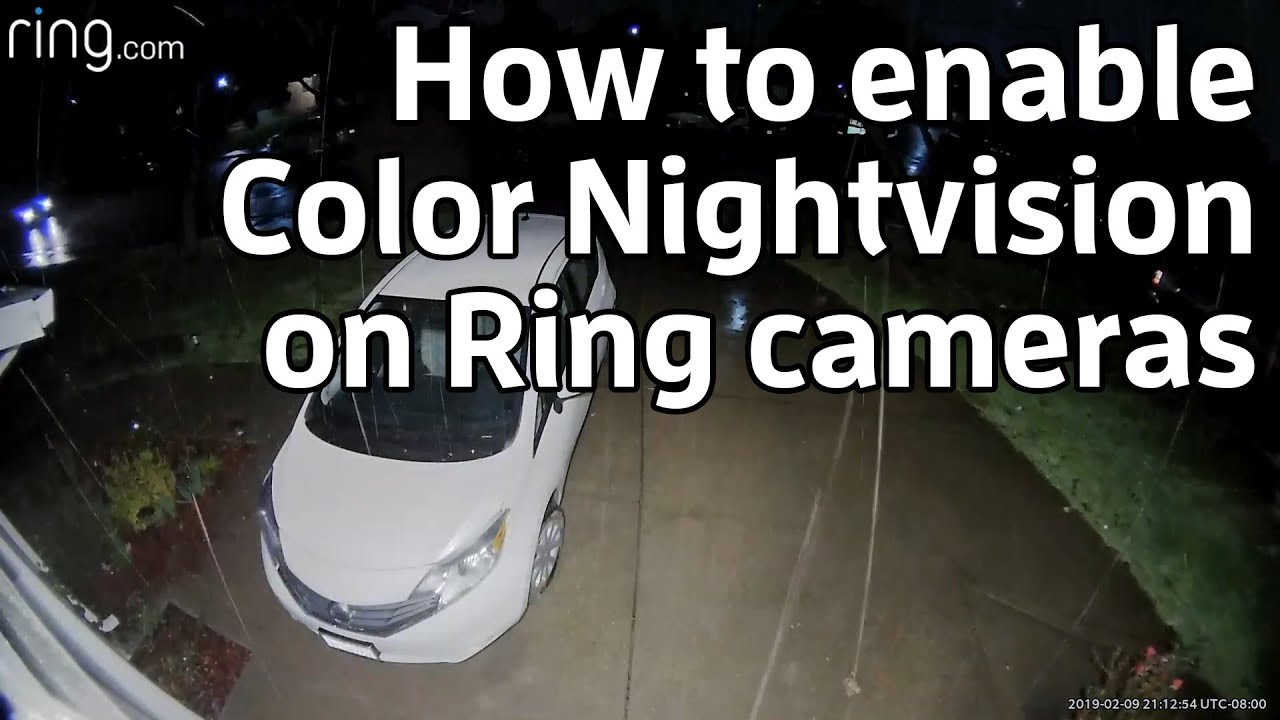 ring spotlight cam night vision distance