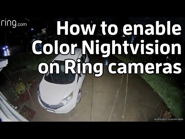 Turning Color Night Vision On or Off in the Ring App