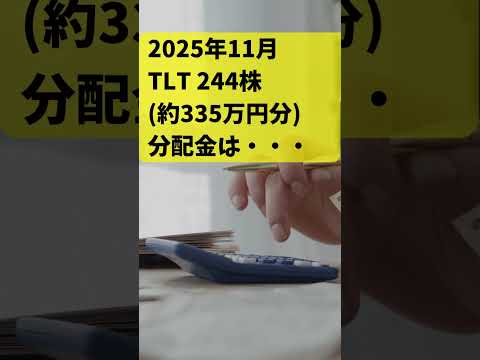【TLT】2025年11月分配金 #TLT #投資
