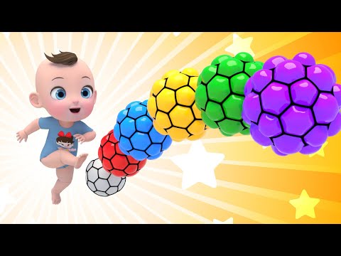 5 squishy color balls Finger Family  | <strong>Learn</strong> Color Nursery Rhymes &amp;<strong>amp</strong>; Kids Songs | Kindergarten