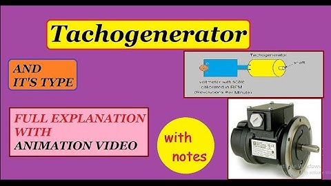 Tachogenerator and it