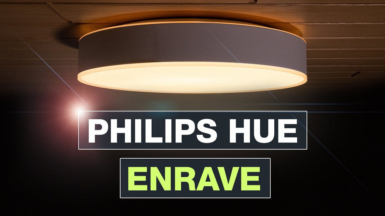 Philips Hue Enrave Deckenleuchte - Wir haben die Lampe eingerichtet und  ausprobiert - Testventure - YouTube