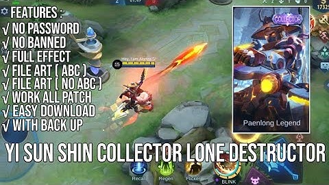 [FILE ABC+NO ABC] SCRIPT SKIN YI SUN SHIN COLLECTOR LONE DESTRUCTOR NO PASSWORD UPDATE PAQUITO PATCH