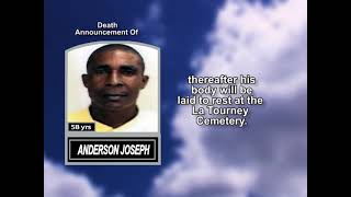 Anderson Joseph ~ Short Obituary John George Short Obituary