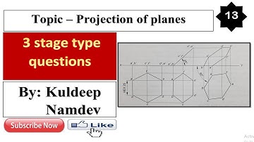 13. Projection of planes | Problems on projection of planes | Engineering graphics | Engineering