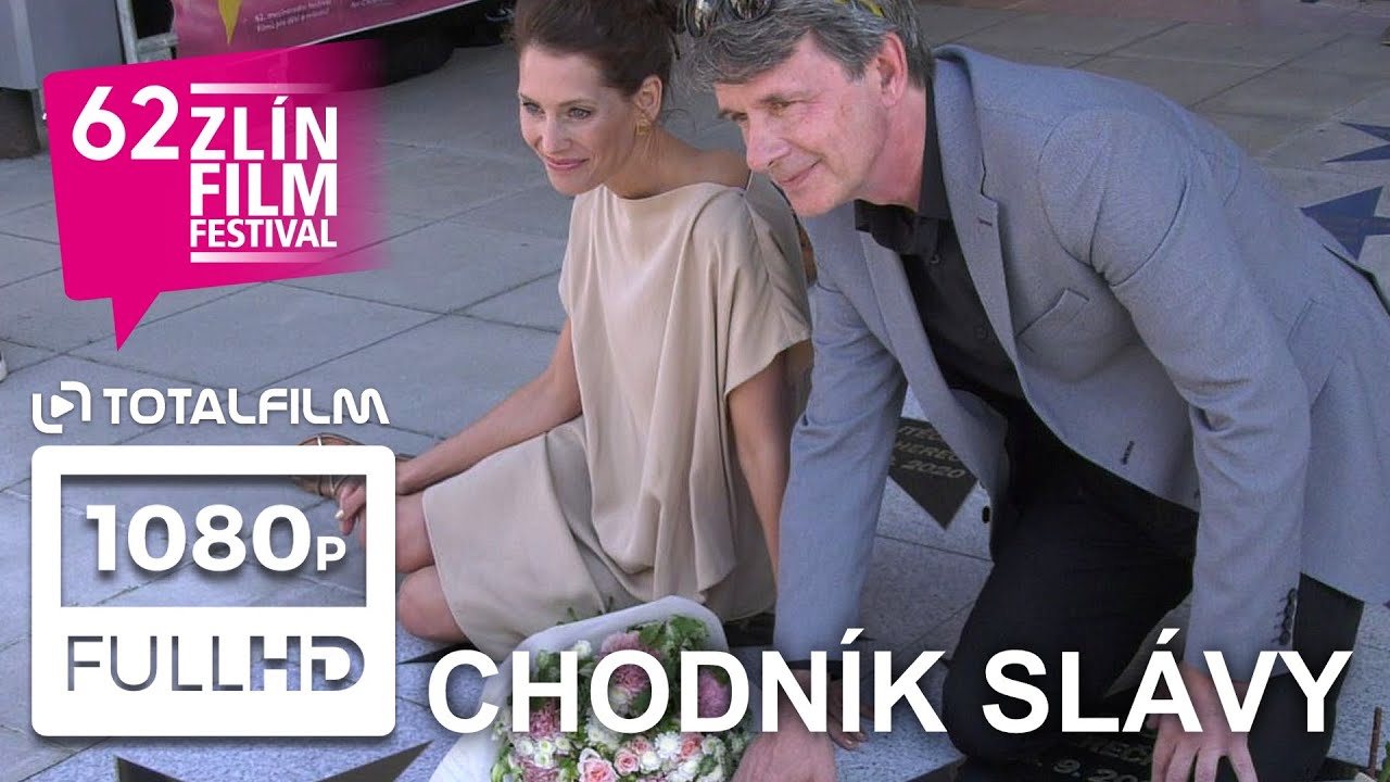 62. Zlín Film Festival (2022) Jan Šťastný a Barbora Seidlová na chodníku slávy