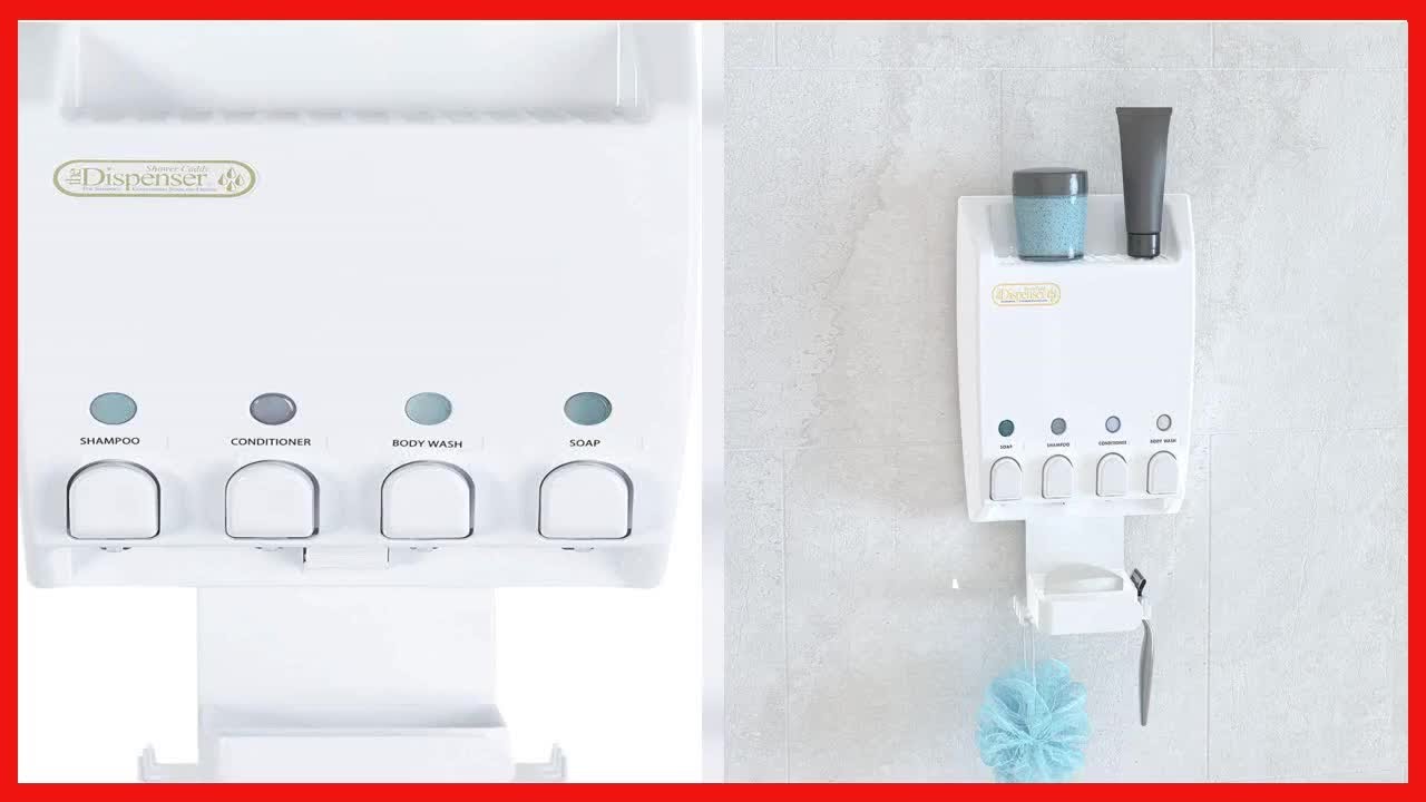 Better Living Products 75453 UltiMate Dispenser 4Chamber Shower Caddy
