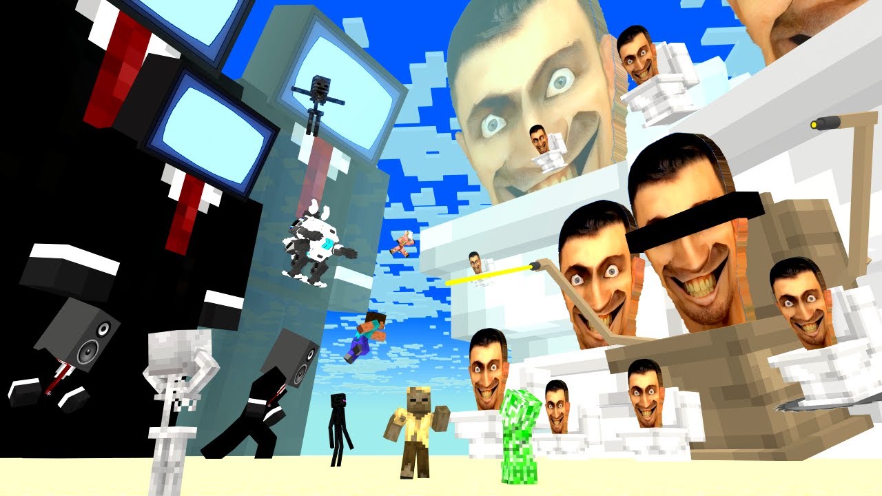 Minecraft Mobs TOILET SEASON 1 ALL EPISODE - Minecraft Animation