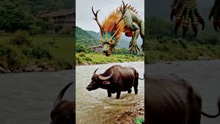 ड्रैगन ने भैंसे पर हमला किया 😱 | Dinosaur  #shorts#Jalrakta #JurassicWorld #Horror #Scary #Dinosaur