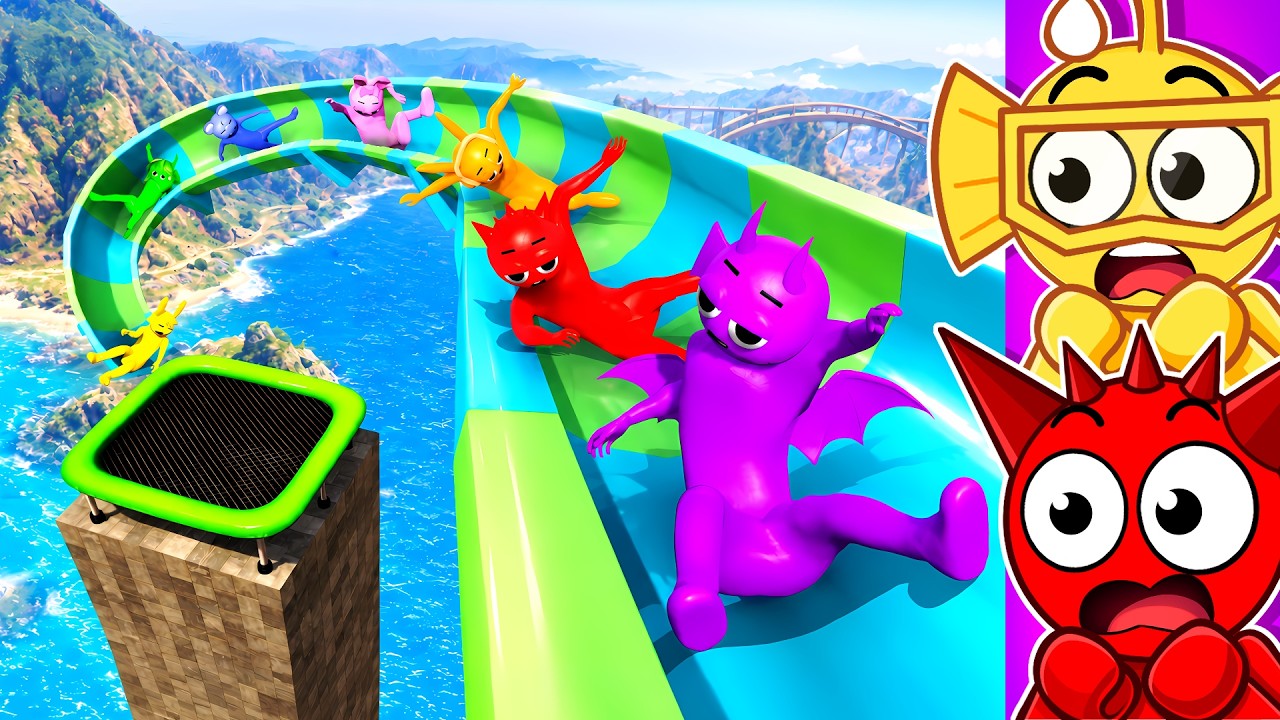 ULTIMATE Sprunki GTA 6 RAGDOLLS AND WATER SLIDES! (AWESOME)