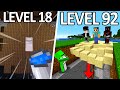 Minecraft IMPOSSIBLE 200 IQ Plays (From Level 1 to Level 100)