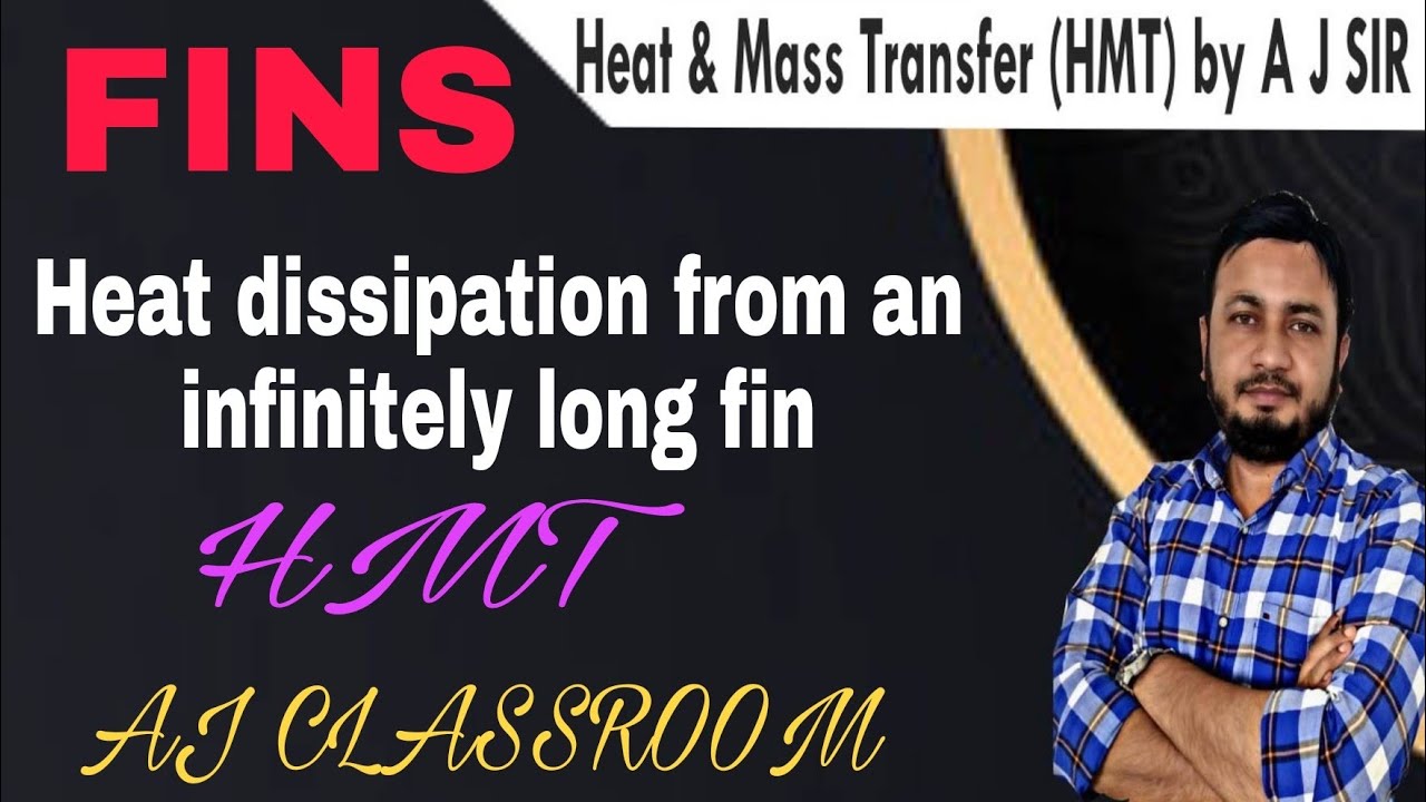 Heat Dissipation from an Infinitely Long Fin || Rectangular Fin ||Heat and Mass Transfer||Mechanical