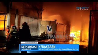 Kebakaran Pabrik Tekstil di Batujajar Kab. Bandung