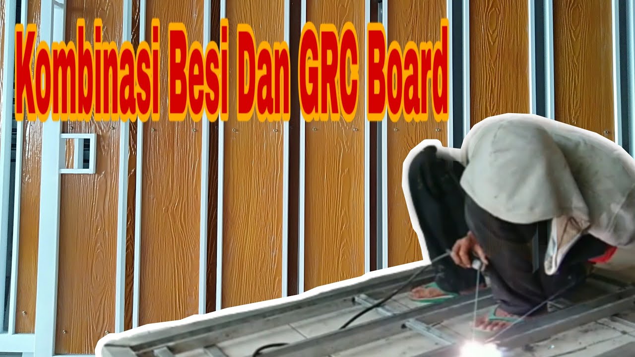  Pagar  minimalis  modern kombinasi besi dan GRC  board YouTube