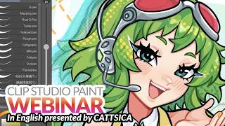 Webinar 🇬🇧 –  Creating Anime style Characters in Clip Studio Paint with CATTSICA